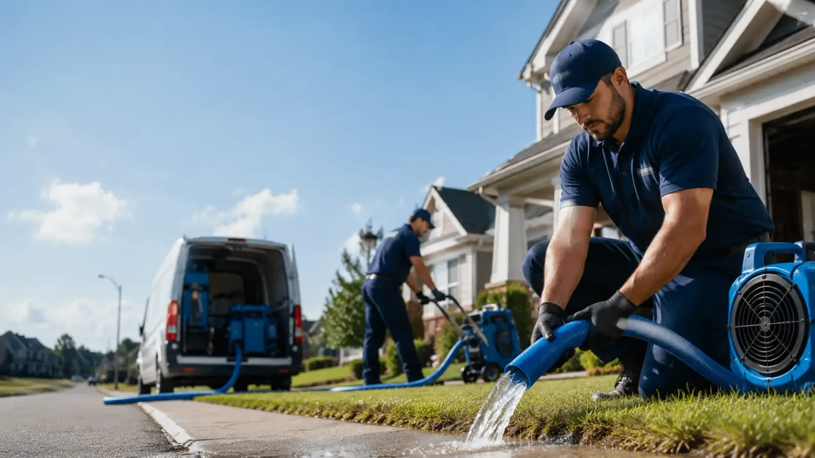 Flood Damage Restoration in Center Line, MI